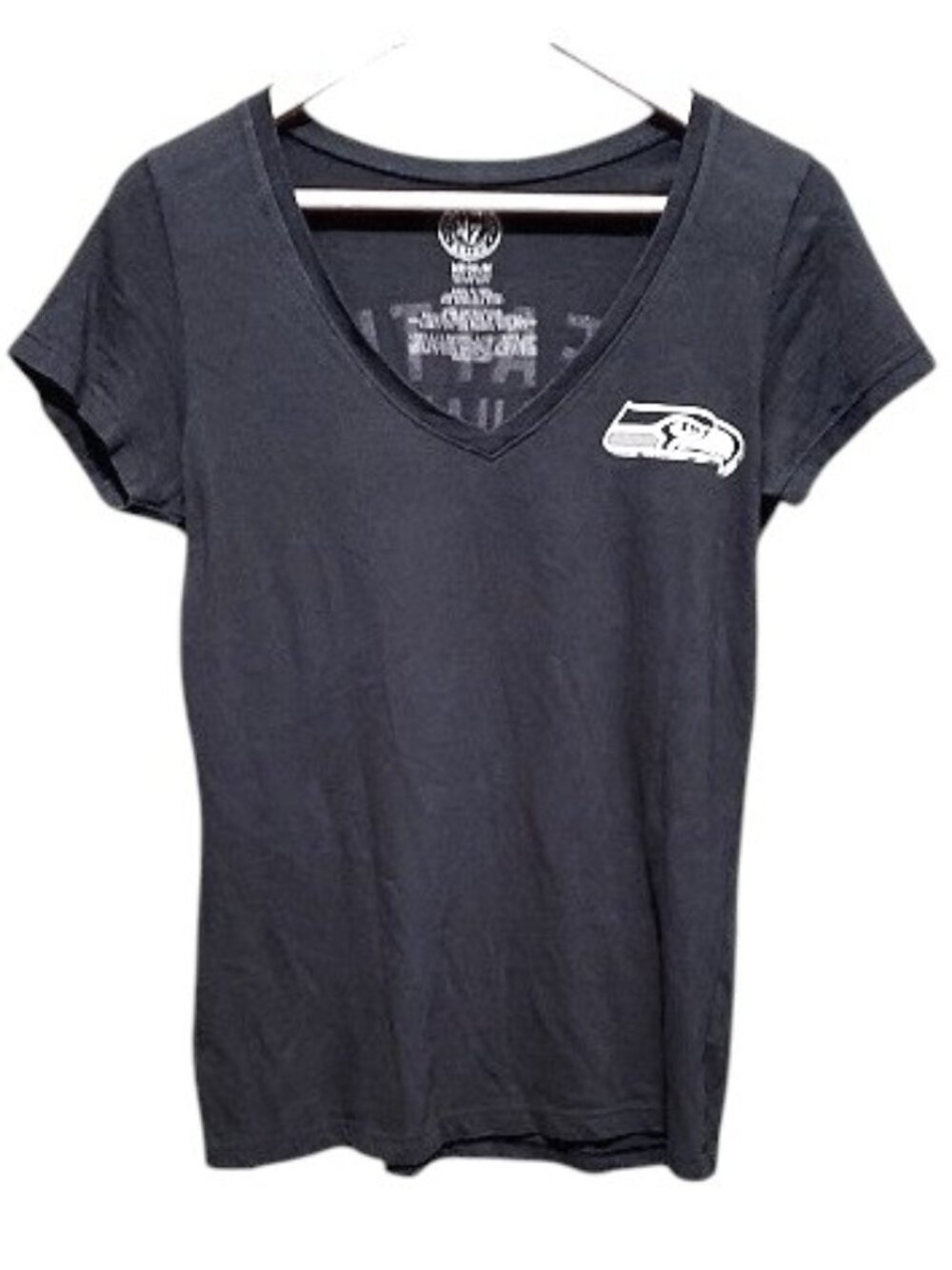 Seattle Seahawks Cap Sleeve Tee Shirt Medium